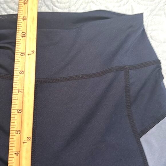 Womens Color Block Active Leggings 1X Polyester Spandex - Picture 8 of 8